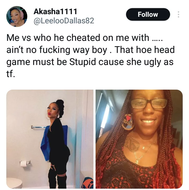 Lady slammed for posting photos of woman her man allegedly cheated on her with
