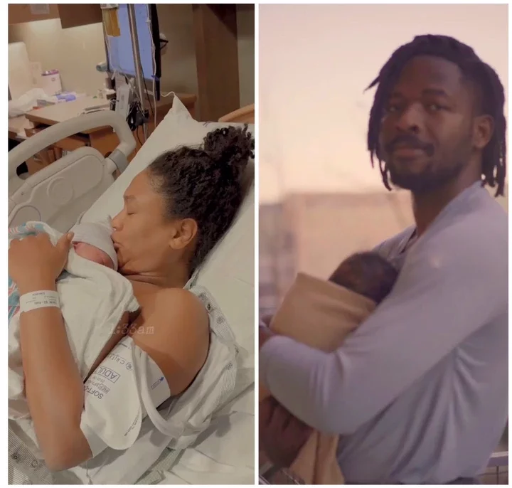 Singer Johnny Drille and wife welcome a baby girl (video)