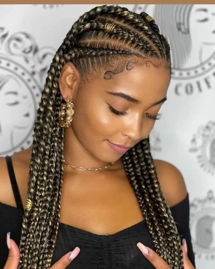 Very beautiful African braids hairstyles to try out.