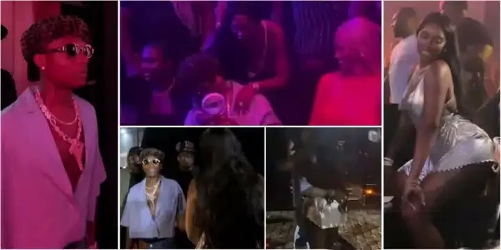 "Shipment, WizTiwa24" - Netizens drool over new video of Tiwa Savage and Wizkid in a club