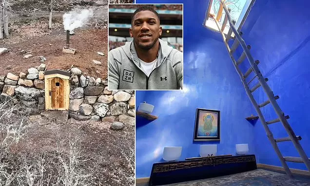 Boxer, Anthony Joshua currently spending four days alone in a pitch black room after paying £2,000 for the experience