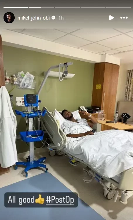 Photos: Mikel Obi undergoes surgery at UK hospital