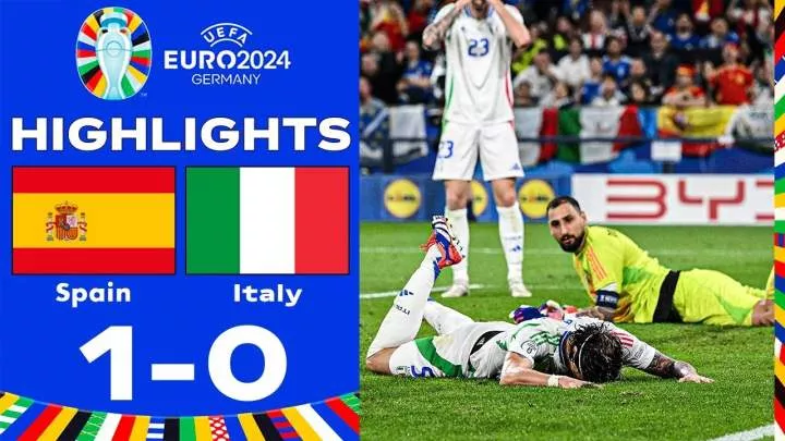 Spain 1 - 0 Italy (Jun-20-2024) Euro 2024 Highlights