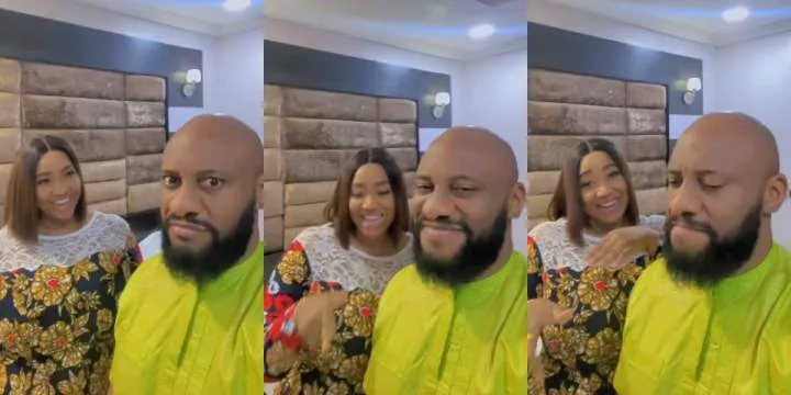 Yul Edochie gushes as Judy Austin heaps prayers on him