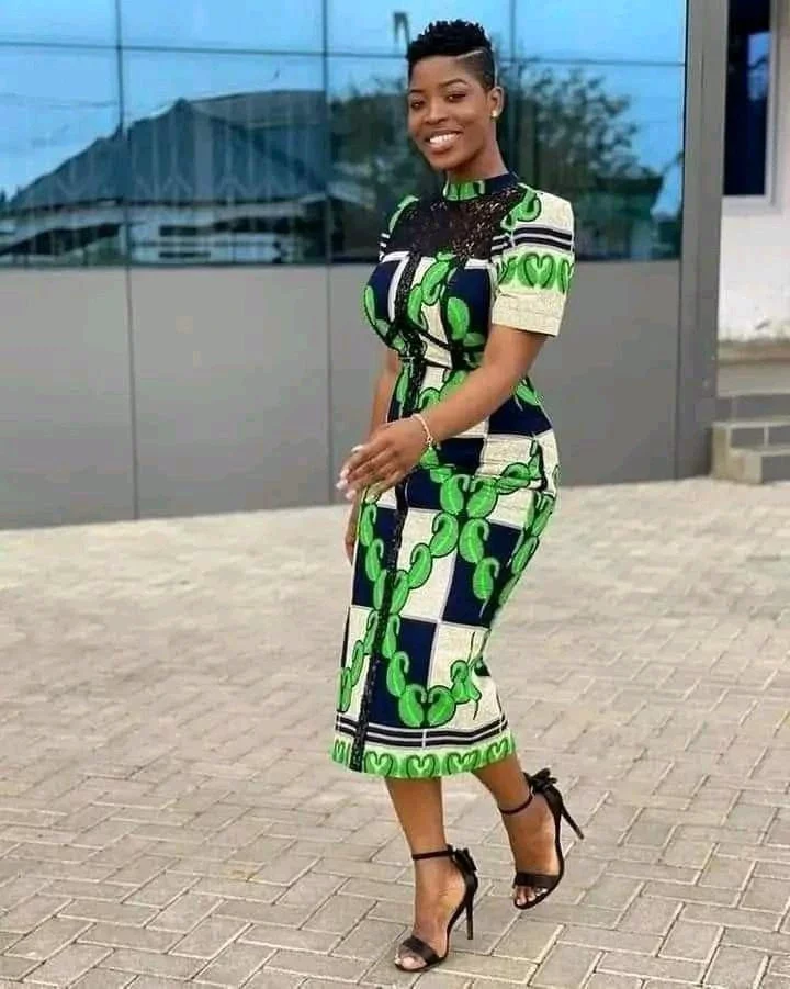 Classic Short Ankara Gowns Ladies Can Rock in Modesty to Church Services