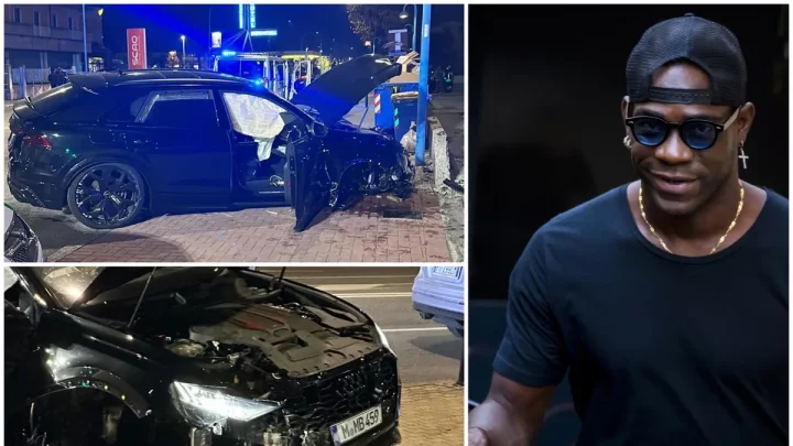 Mario Balotelli involved in serious accident with his ₦100 million Audi G8