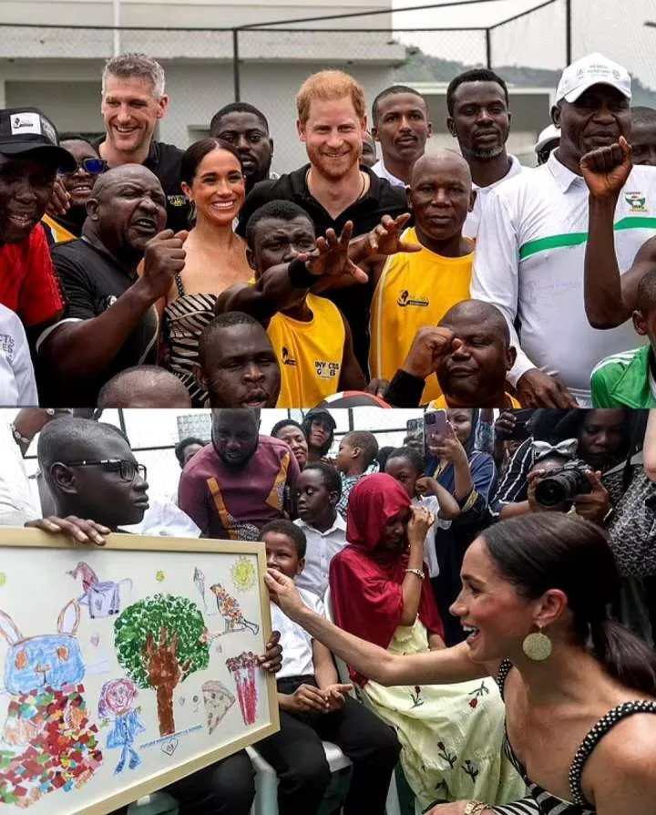 Prince Harry and Meghan Markle enjoy sitting volleyball match with wounded soldiers on day 2 of visit to Nigeria (photos/video)