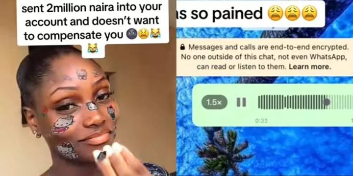 Nigerian lady blasts stranger for not compensating her as she returns ₦2m mistakenly sent to her account