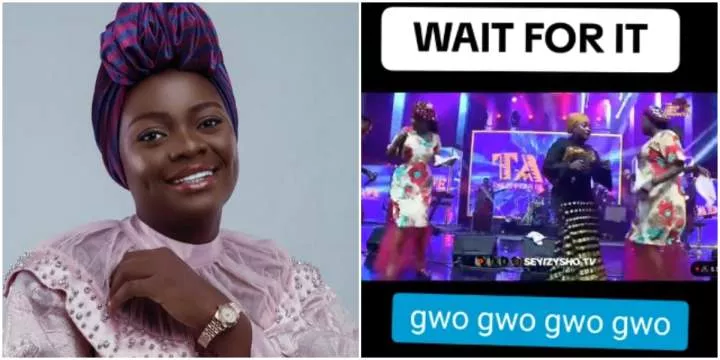 Yinka Alaseyori dragged online for blending 'Gwo Gwo Gwo Ngwo' melody into church ministration