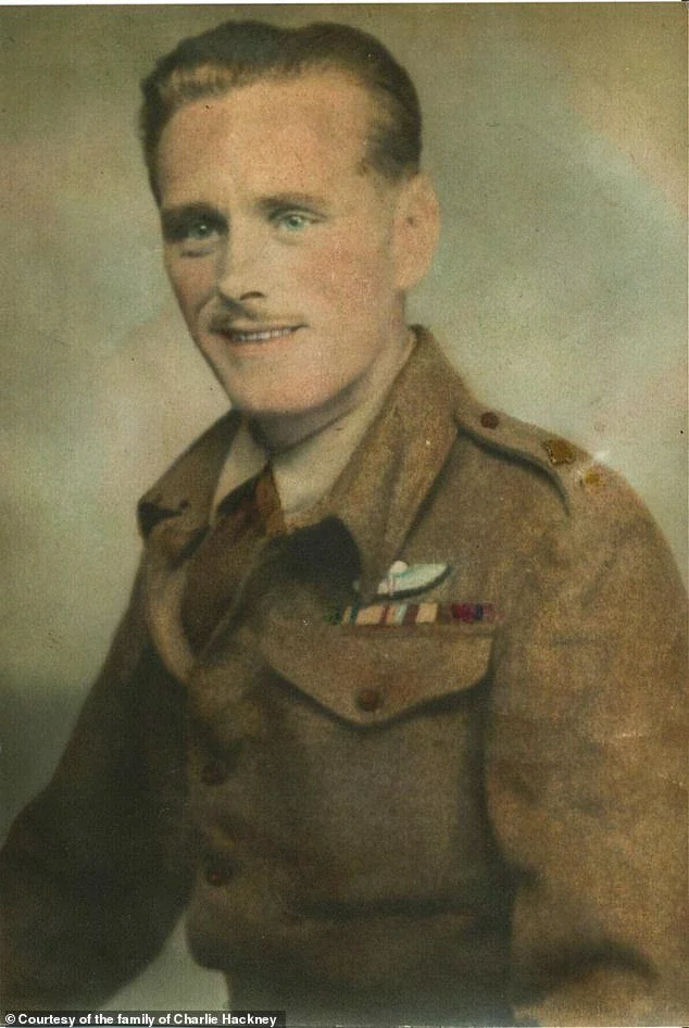 Charlie Hackney seen wearing an officer's jacket in a war-era portrait