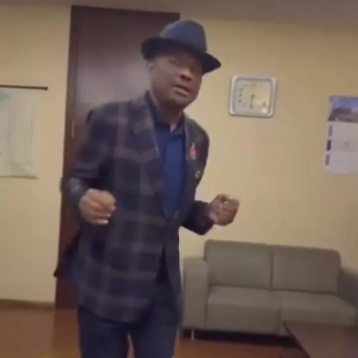 "Jagaban on your mandate we shall stand" - Nyesom Wike sings and dances in Femi Gbajabiamila's office while showing support for President Tinubu