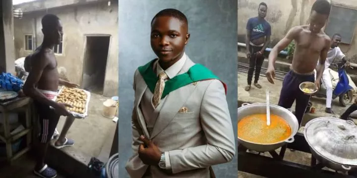 Man who worked as bakery boy to pay school fees graduates with BSc in Finance from UNILAG