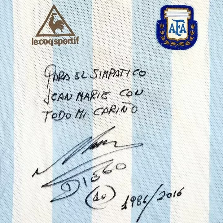 Diego Maradona's match-worn 1986 WC semi-final shirt is set to go up for auction