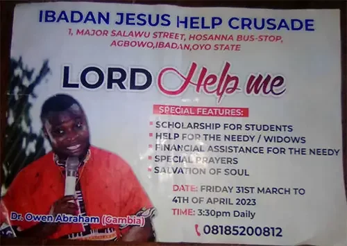 Pastor wanted for allegedly stealing 52 phones and other items belonging to worshippers in Oyo
