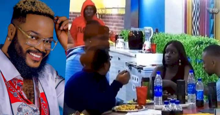 BBNaija: "Anybody can be wildcard but not you" - Whitemoney gets accolades over his cooking skill (Video)