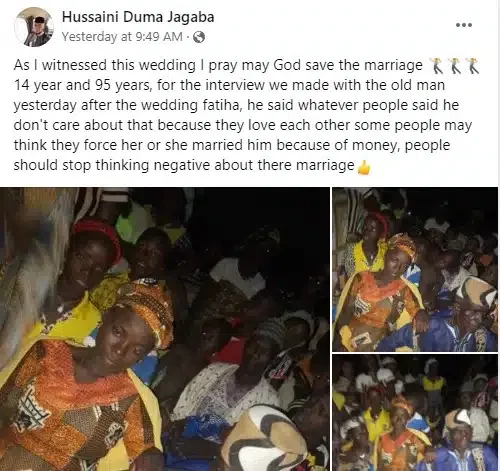 95-year-old man marries teenager in Abuja