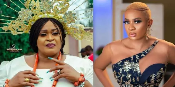 "You need to make a divine decision to protect your mental health and children" - Veteran actress Joyce Kalu, tells May Edochie