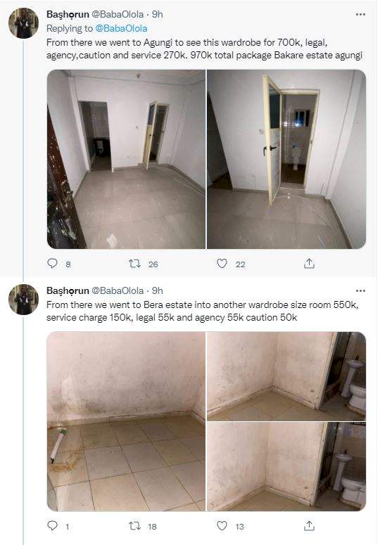 Man laments over condition of house he was asked to pay N600k for in Victoria Island, Lagos