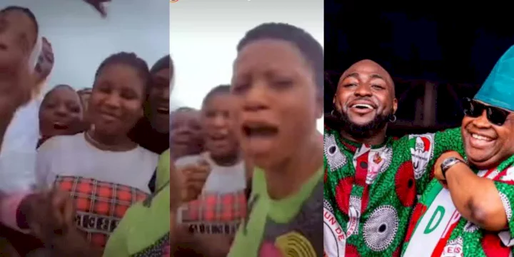 Young ladies who allegedly collected N10k from APC but went ahead to vote for Davido's uncle celebrate in video