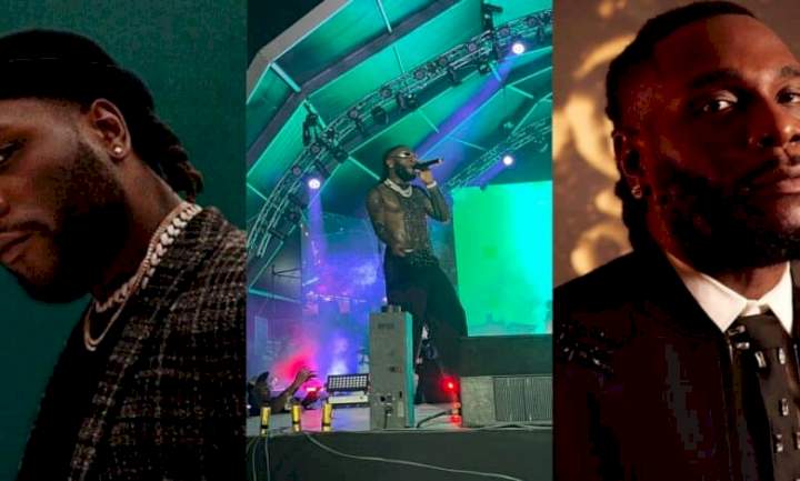 "Na God go punish una" - Burna Boy blasts aggrieved fans after starting show meant for 7pm at 3am (Video)
