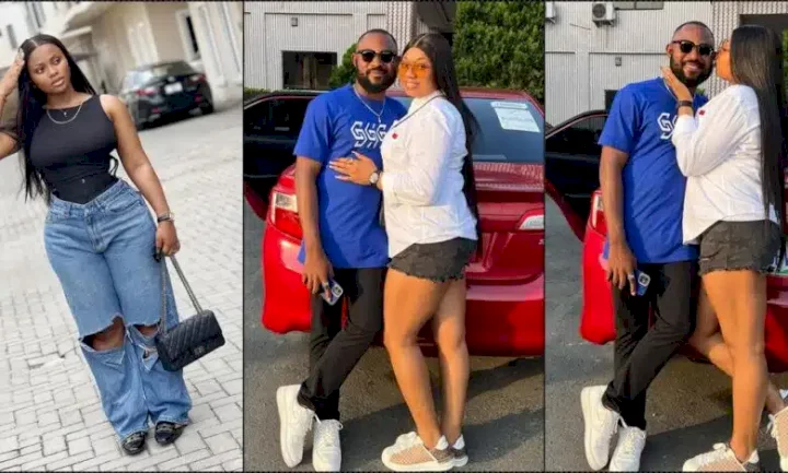 "Men move on quickly" - Speculations as Tega Dominic's ex-husband steps out with mystery woman