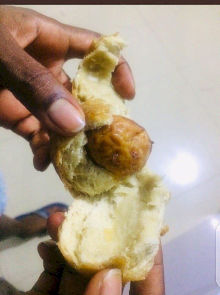 Lady laments after finding 'puff-puff' in egg-roll instead of boiled egg