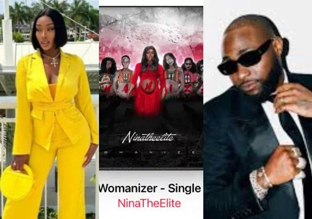 Davido's alleged side chic, Anita Brown drops diss song titled 'Womanizer'