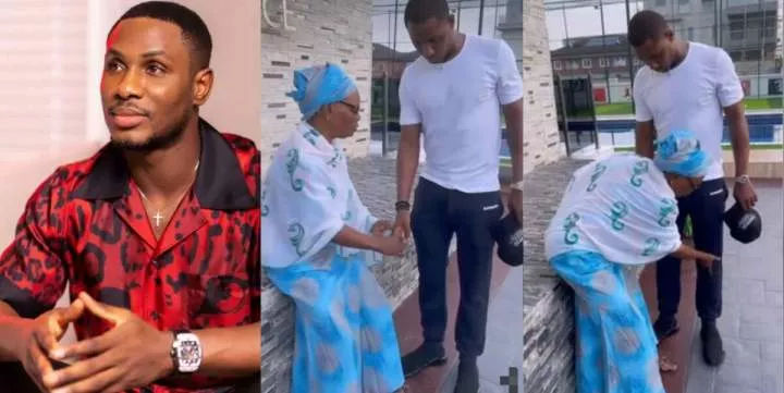 Odion Ighalo shares heartwarming moment mom prayed for him and his legs (Video)