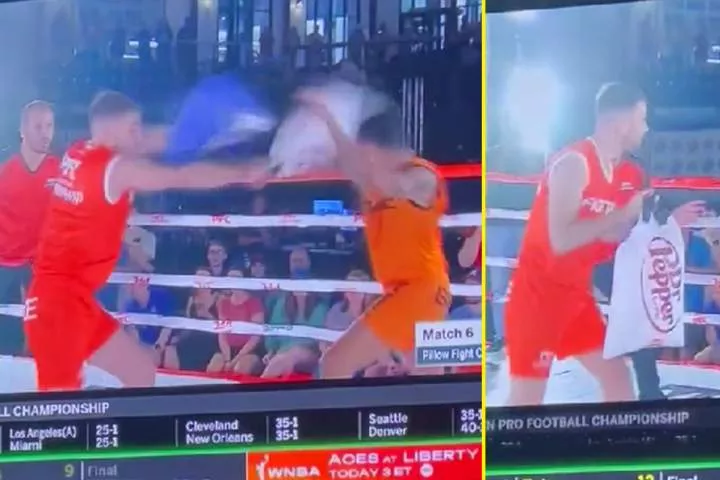 Pro Pillow Fighting is now televised in the USA