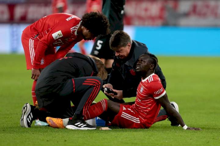 Sadio Mane picks up injury while playing for Bayern Munich just 13 days before Senegal begin World Cup campaign in Qatar