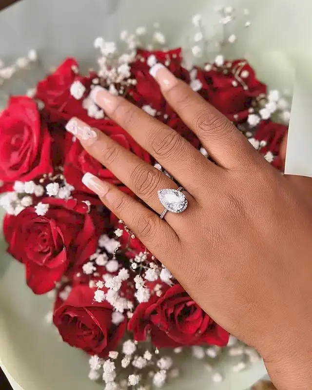 'I said Yes' - Peggy Ovire says as she flaunts engagement ring