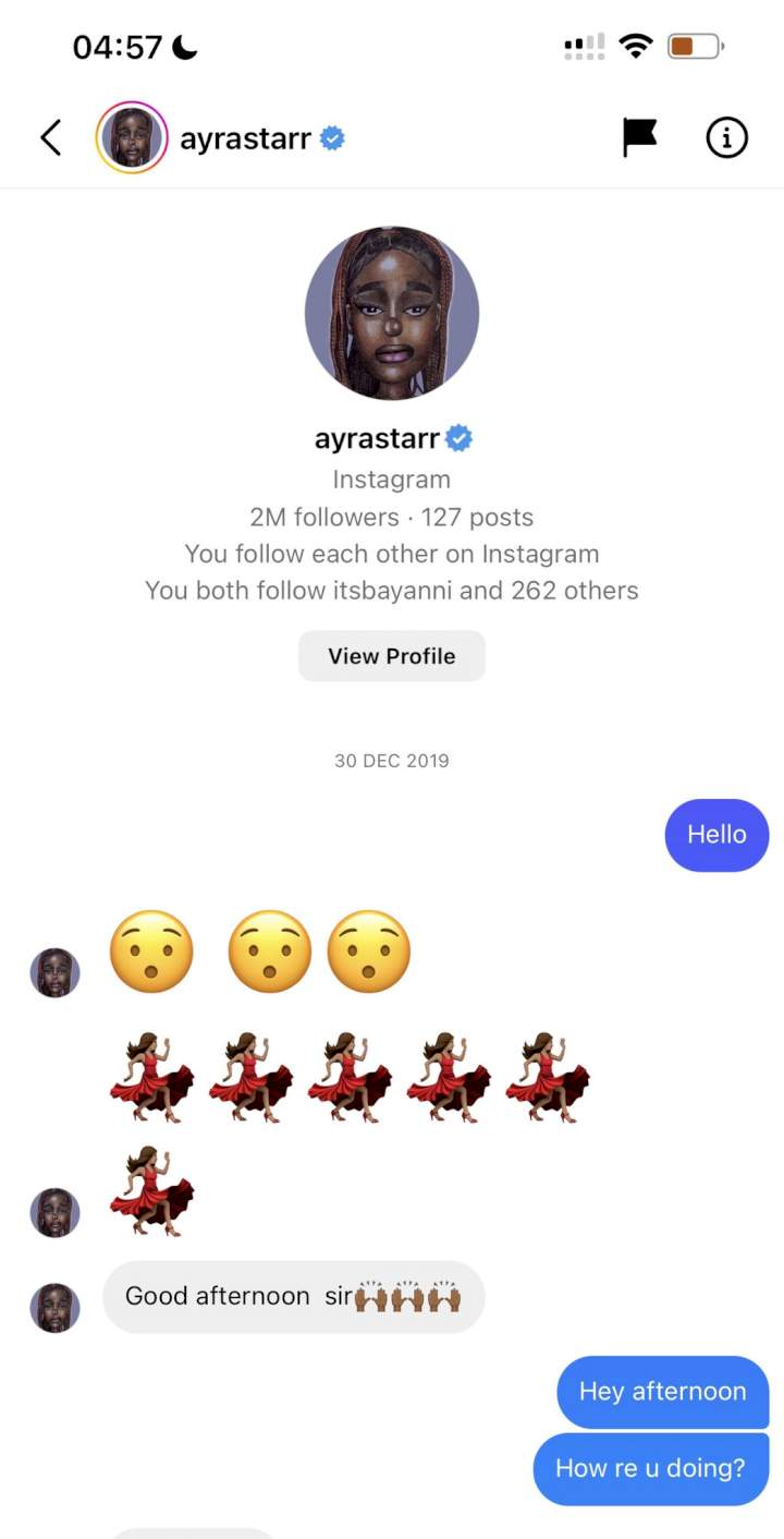 Don Jazzy teaches upcoming artistes a valuable lesson as he shares screenshots of how he met Ayra Starr, BoySpyce and Bayanni