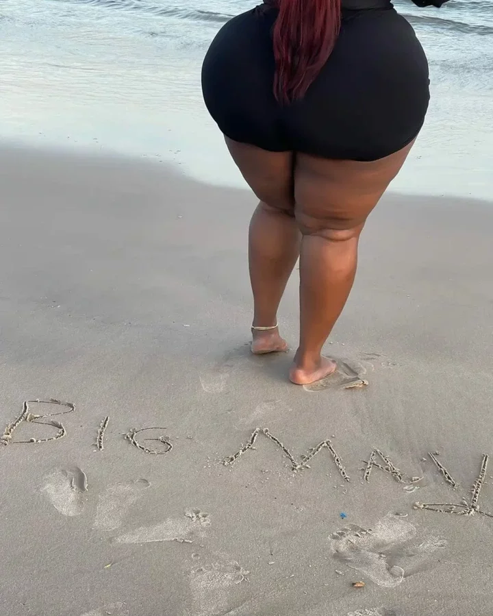 'Chubby are the best' reactions as Big Mama share are beachside photos