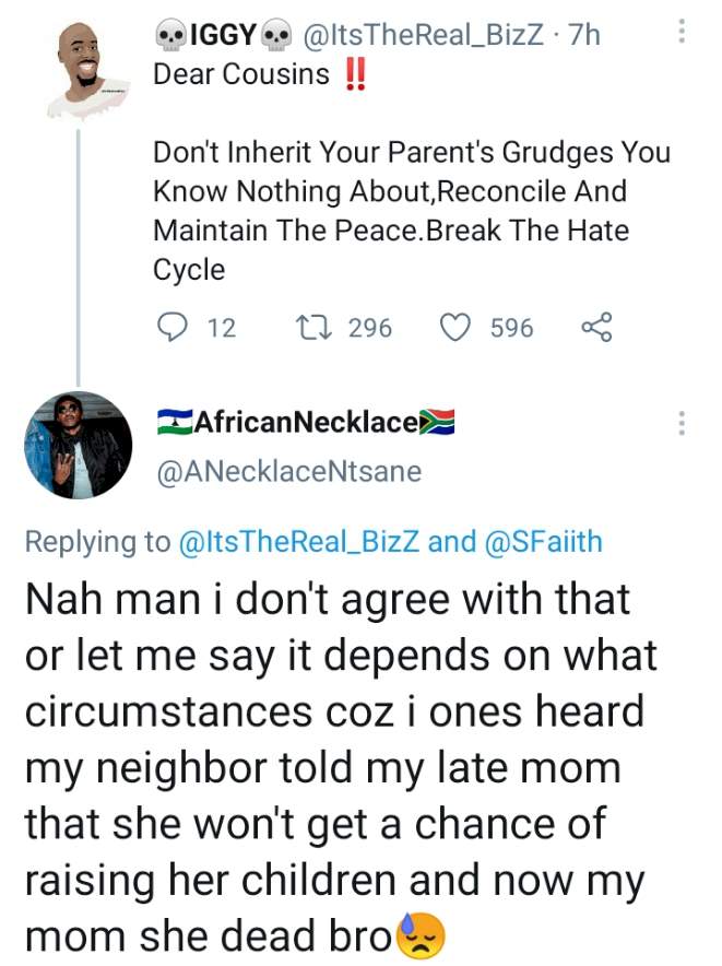 How my neighbor told my late mom that she won't get the chance to raise her kids - Man shares sad story
