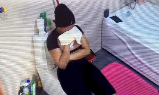 BBNaija: Moment Queen weeps bitterly over the death of her fish, Green (Video)