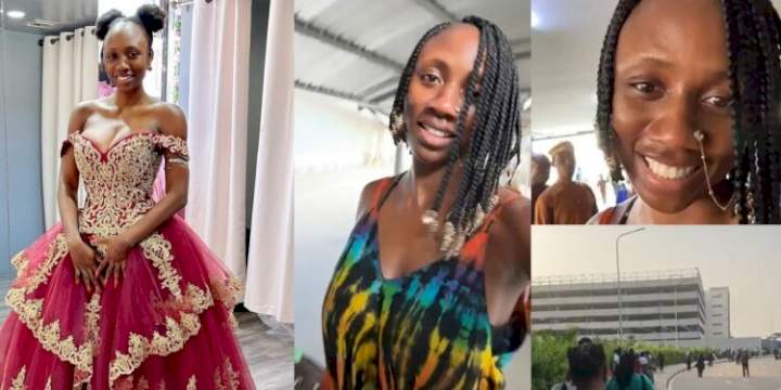 Netizens reacts as dancer Korra Obidi arrives Nigeria in 'search of husband' (Video)