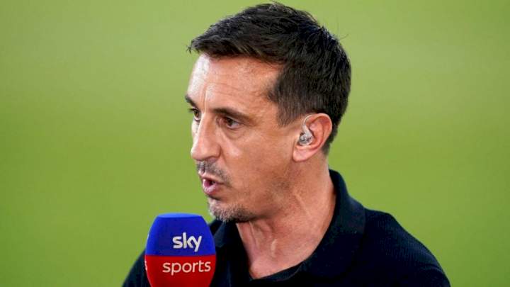 EPL: Why Arsenal won't win title - Gary Neville reacts as Man Utd lose 3-2
