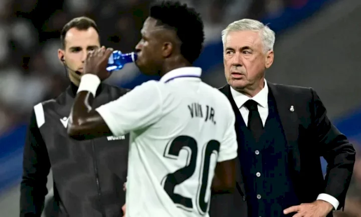 Everybody disrespects him - Ancelotti unhappy with treatment of Vinicius