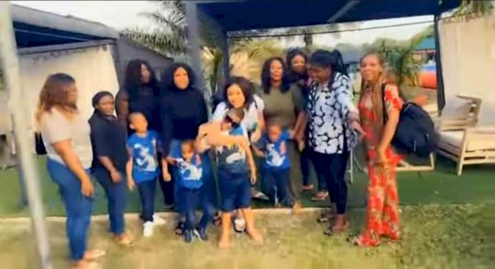 FFK bashed over comment as wife, Precious Chikwendu, reunites with children after long battle for custody (Video)