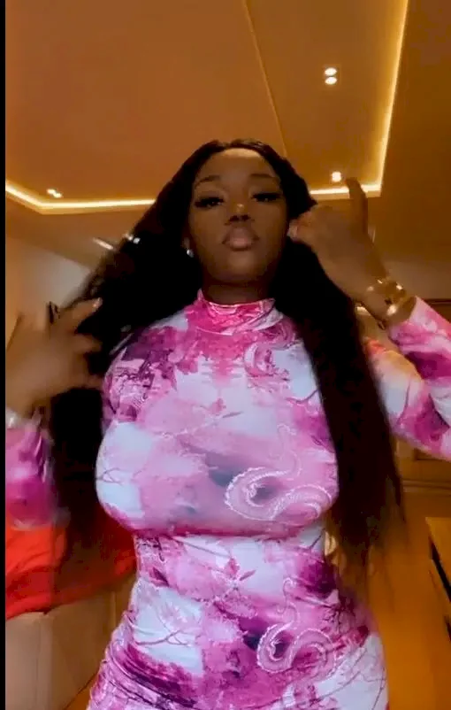 Davido gushes hard as he shares video of Chioma flaunting her curves