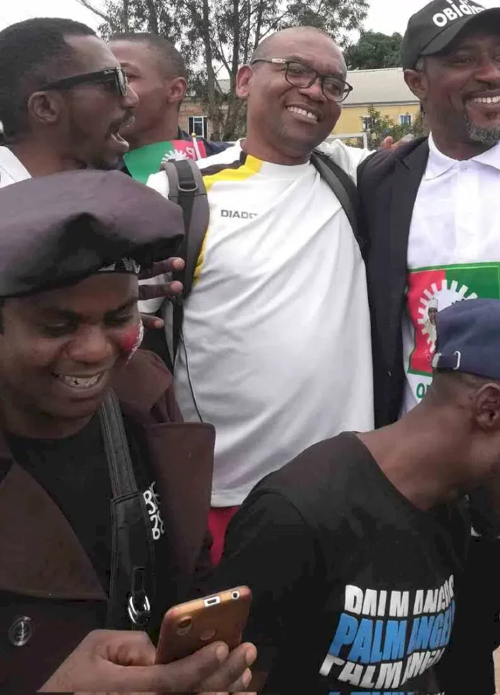 Peter Obi's lookalike spotted at Obidients' rally in Jos