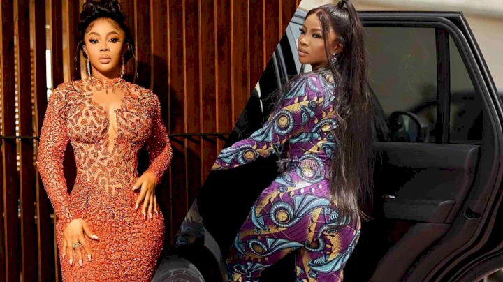 Toke Makinwa reacts as Twitter user calls her out for not giving 'shout out to doctor that did her yansh'