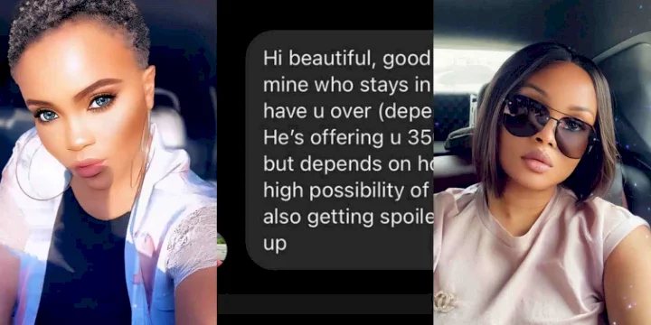 Blossom Chukwujekwu's ex-wife, Maureen Esisi reacts after being offered N350K per night for 'hook-up' in Lagos (See Chats)