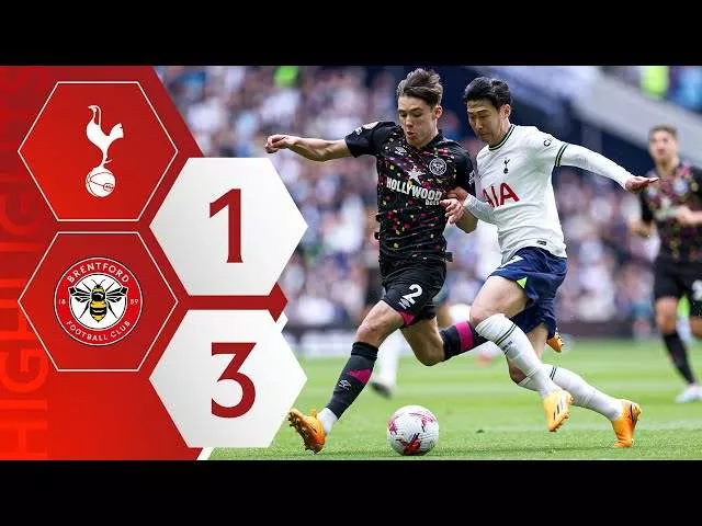 Tottenham Hotspur 1 - 3 Brentford (May-20-2023) Premier League Highlights