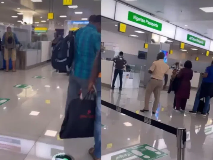Laide Bakare in awe of new airport terminal in Lagos as she returns home (Video)