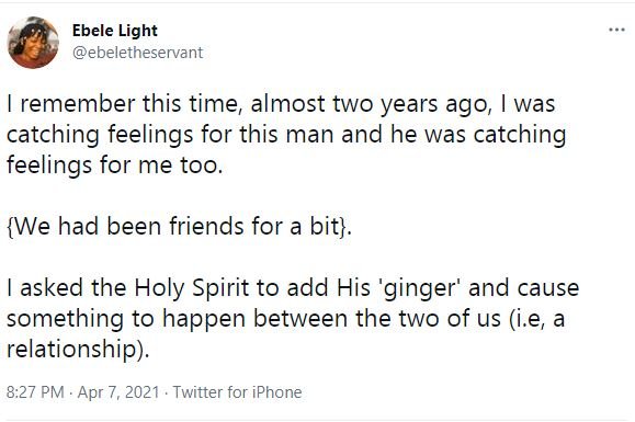 Lady narrates encounter with man whom Holy Spirit directed to be her strategic partner, not husband
