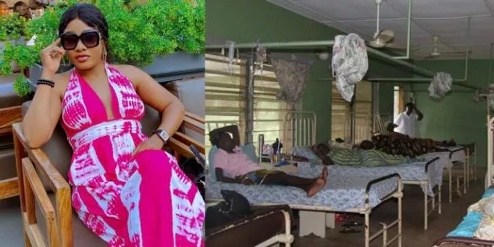 "Selfishness at its peak" - Woman narrates how her husband watched her give birth in a dilapidated hospital and bought a land one week later