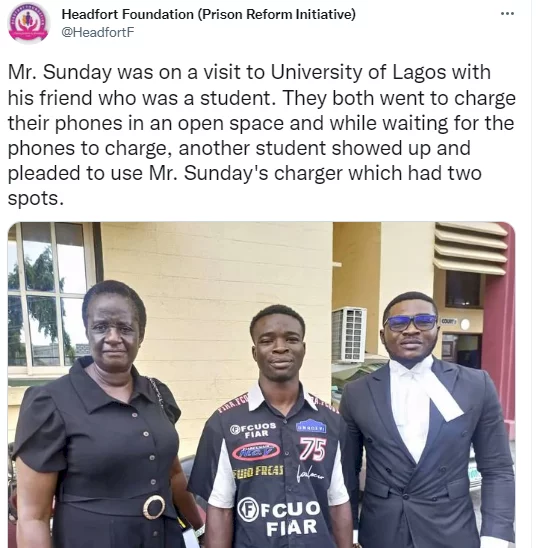 Court discharges and acquits man who was arrested and arraigned over a phone that went missing while helping the owner charge it