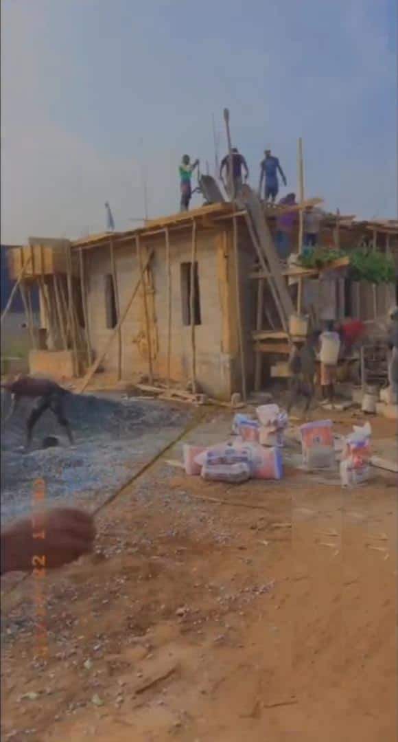 Lady shows off house she completed under a year (Video)