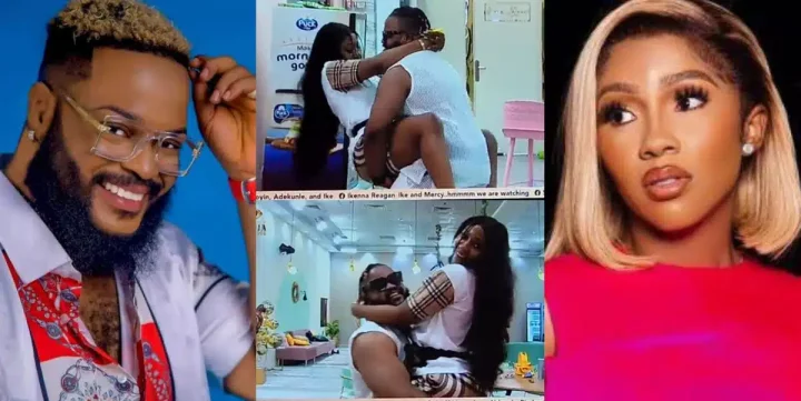 "Your yansh is heavier than your heart," - Whitemoney says after lifting fellow housemate, Mercy Eke